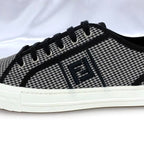 Fendi Sneakers White Black Staggered — view 9