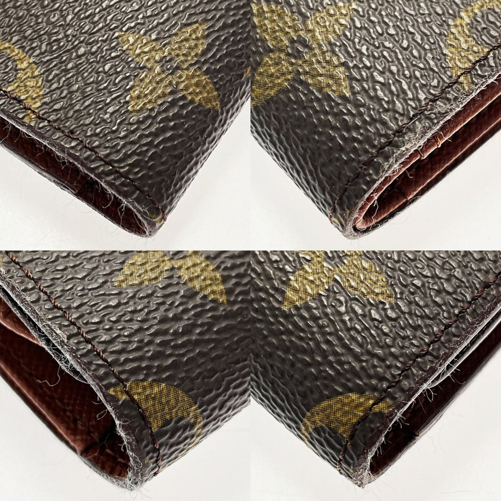 Louis Vuitton Porte Tresor Etuit Papier Sp0937 Brown Monogram Bifold Wallet — view 7