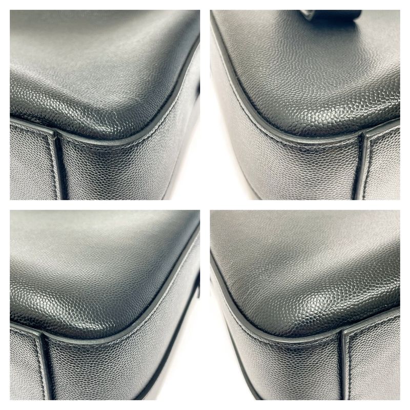 Saint Laurent Paris Leather Classic Museum 2-Way Business Bag Black — view 6