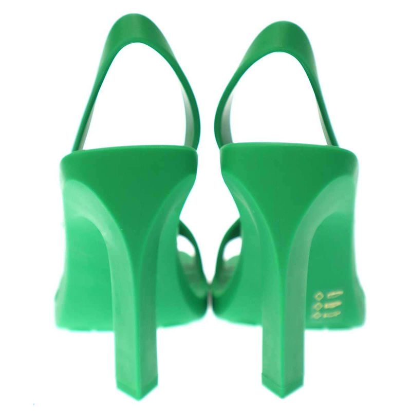 Bottega Veneta Jimbo Rubber Heel Sandals Green 36 — view 3