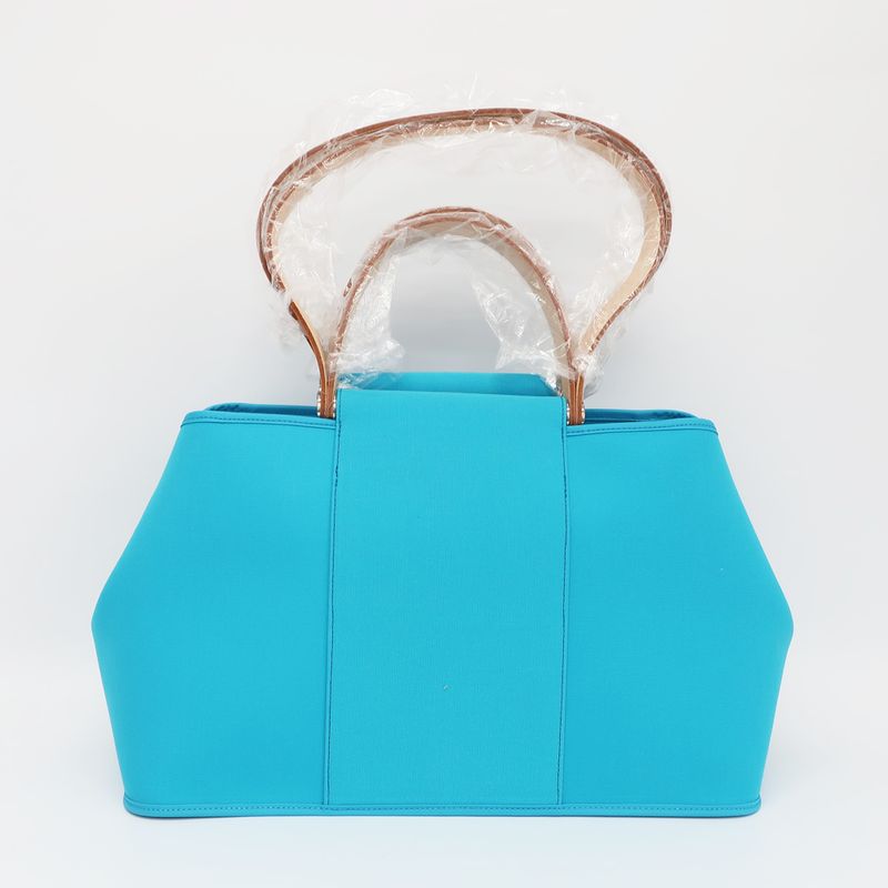 Hermes Cabas Quellen Tote 2-Way Light Blue — view 3