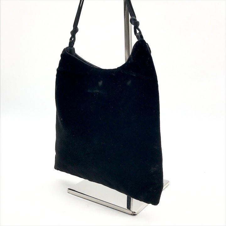 Prada Velour Hand Black Mini Bag Purse — view 2