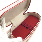 Hermes Escal Makeup Pouch Vermillion Case Red — view 6