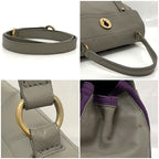 Saint Laurent 2-Way Bag Gray Purple Muse — view 5