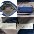 Bottega Veneta Shoulder Bag Blue Intrecciato Leather — view 4