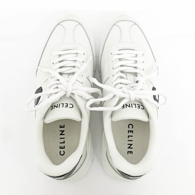 Celine Sneakers White Black 35929 Size 39 Shoes — view 6