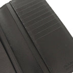 Prada Leather Gray Bifold Long Wallet 1332 — view 8
