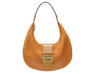 Dior Galliano Era Street Chic Hobo Shoulder Bag Lambskin Brown