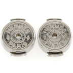 Hermes D'alva Bicolor Buffalo Horn Brown Gold 14.0 g Earrings — view 8
