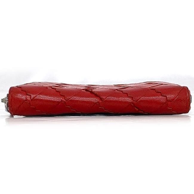 Bottega Veneta Coin Case Red Intrecciato — view 3