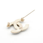 Chanel Brooch Corsage Gold Black Coco Mark Bicolor — view 5