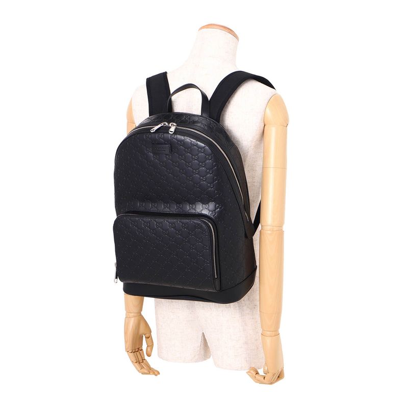 Gucci Backpack Guccissima Black — view 6