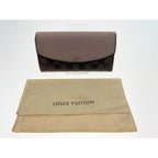 Louis Vuitton Damier Portefeuille Normandy Bifold Long Wallet Brown — view 8