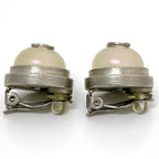 Chanel Earrings Silver Pearl Style Coco Mark Metal 98 — view 6
