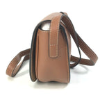 Celine Shoulder Bag Folco Cuir Triomphe Du3 Leather Tan Brown — view 4