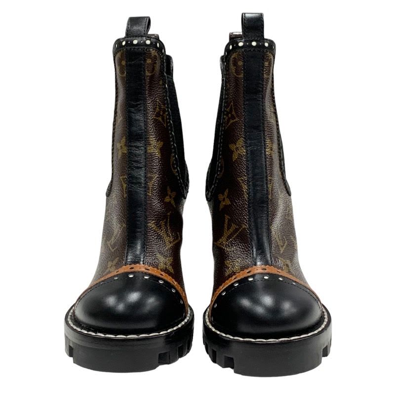 Louis Vuitton Rockabilly Line Monogram Short Boots Ankle Side Gore — view 2