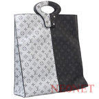 Louis Vuitton Monogram Pacific Eclipse Split Line Design Tote Bag Handbag — view 3