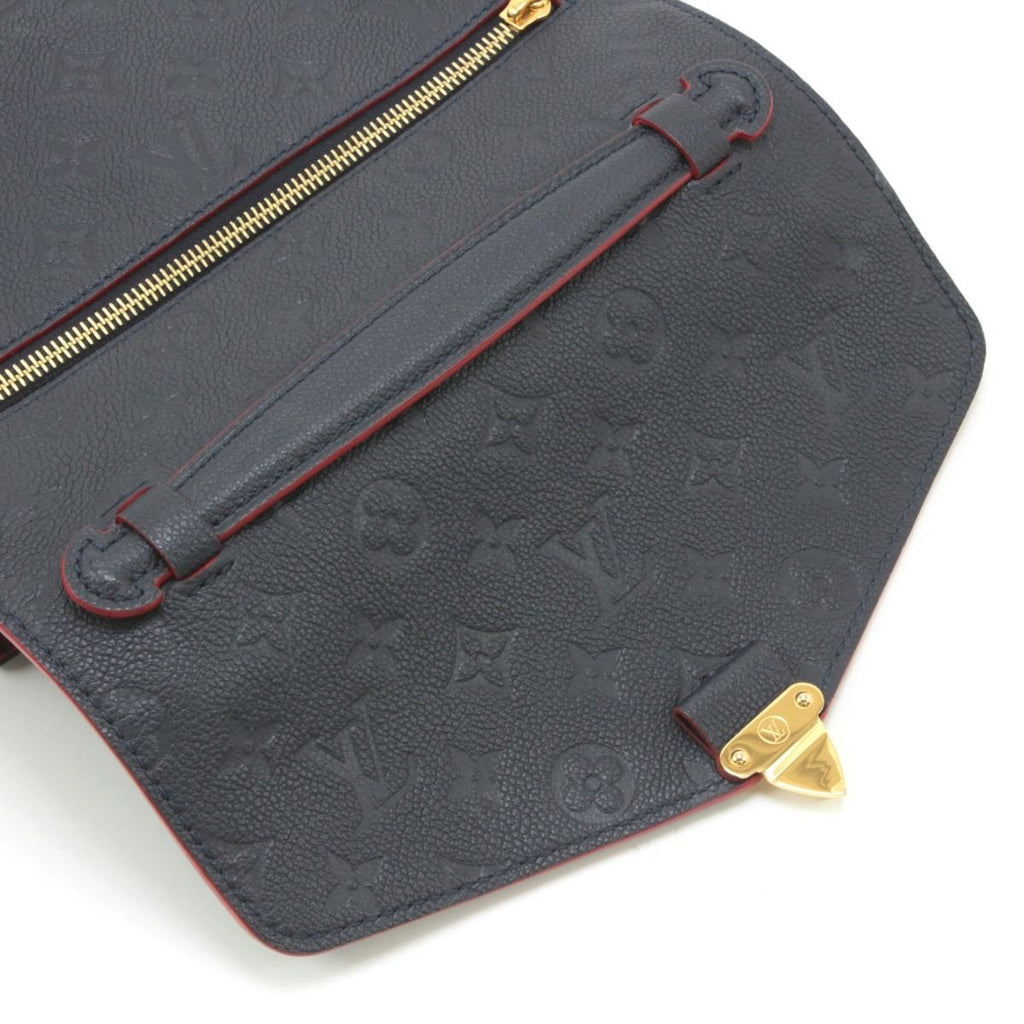 Louis Vuitton Monogram Plant Pochette Metis MM 2-Way Shoulder Bag Navy — view 8