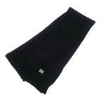 Celine Muffler Black BK Triomphe Logo Wool Accessories Scarf — view 2