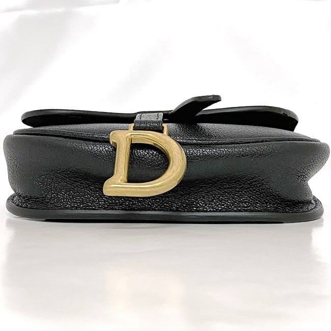 Christian Dior Chain Mini Pouch Black Saddle — view 4