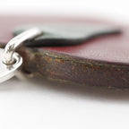 Hermes Apple Motif Key Holder Bag Charm Leather Red — view 7