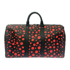 Louis Vuitton Monogram Keepall Bandouliere 50 Yayoi Kusama Black — view 5