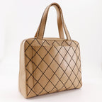 Chanel Wild Stitch Calf Beige Tote Bag — view 3