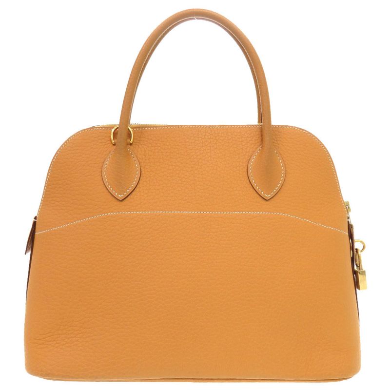 Hermes Bolide 31 Fjord Natural Sable Gold Hardware Handbag Brown — view 3
