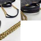 Chanel Quilted Maxi Shopping Bag As3128 Black Denim 2-Way Tote — view 7