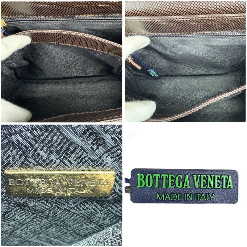 Bottega Veneta Marco Polo 2-Way Top Handle Bag Shoulder Dark Brown Leather — view 9