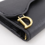 Dior Compact Wallet Calf Black Trifold — view 4