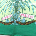 Hermes Pareo Large Shawl 100% Cotton Jungle Leopard Panther — view 3