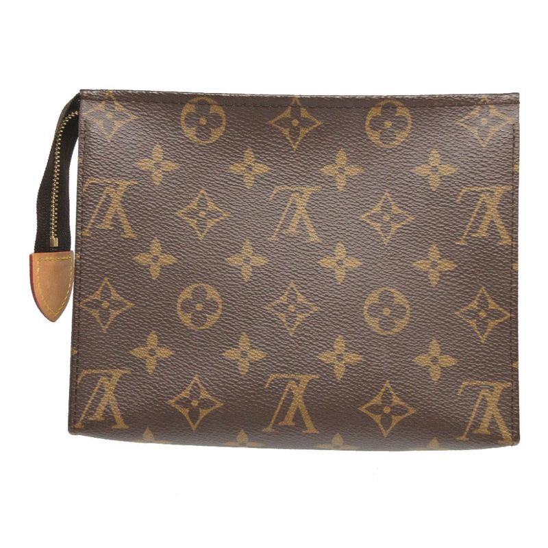 Louis Vuitton Monogram Poche Toilette 19 Brown Pouch 0581 — view 3