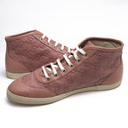 Gucci Shoes Sneakers High Cut Women Leather Pink — view 3