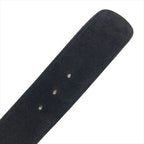 Celine Star Ball Belt 65 Suede Leather Black Gold — view 4