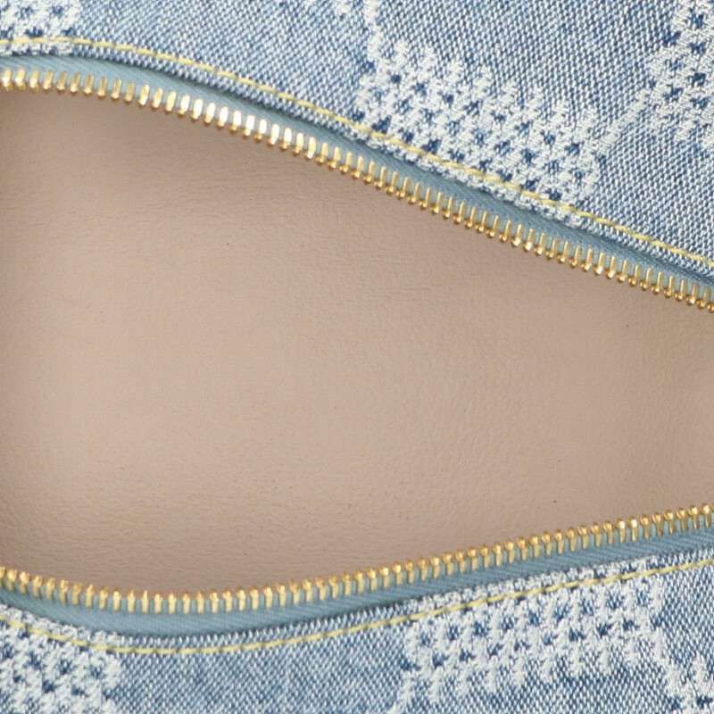 Louis Vuitton Rocker Topkid Damier Allover Denim Handbag — view 3