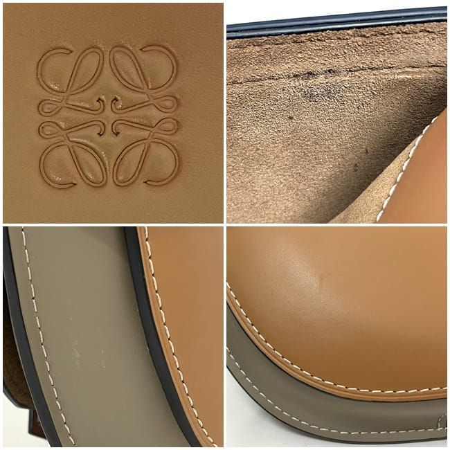 Loewe Shoulder Bag Brown Beige Gate 321.54 T20 — view 6