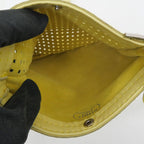 Hermes Tudu Punching Pochette Yellow Silver Hardware Shoulder Bag — view 5