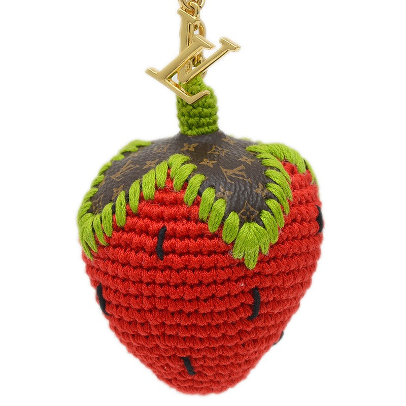 Louis Vuitton Bag Charm Berrylicious Crochet Key Holder Chain M02583 — view 4