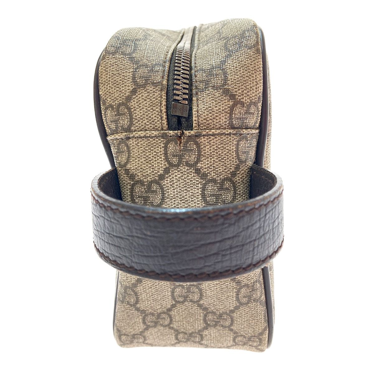 Gucci Second Bag GG Supreme Leather Coating Beige Brown — view 4