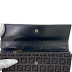 Fendi Foldable Long Wallet Brown Zucchino 8 M0025 — view 6