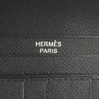Hermes Bearn Compact Bifold Wallet Monochrome So Black Vo Madame — view 7
