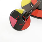 Hermes Amulet Lacquer GM Earrings Buffalo-horn Multicolor — view 8