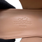 Hermes Ballet Shoes Cles Leather 35 Beige Perlino Gris Argent — view 8