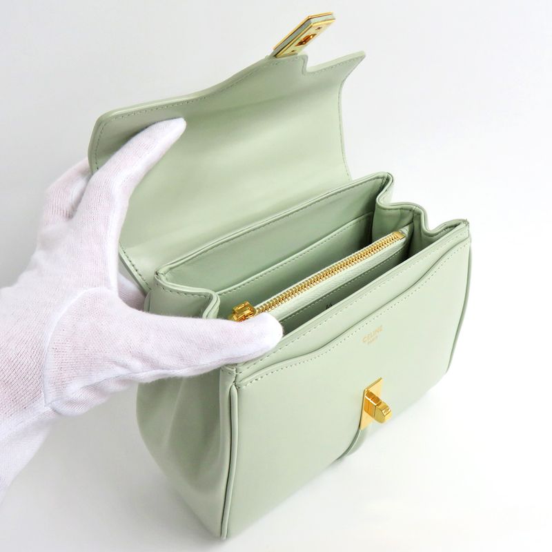 Celine Mini 16 Seise bey.29 ja Jade Calfskin 2-Way Handbag — view 6