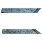 Hermes Guepards Bandana Cheetah Scarf Blue Marine Clesol Ciel Green — view 3