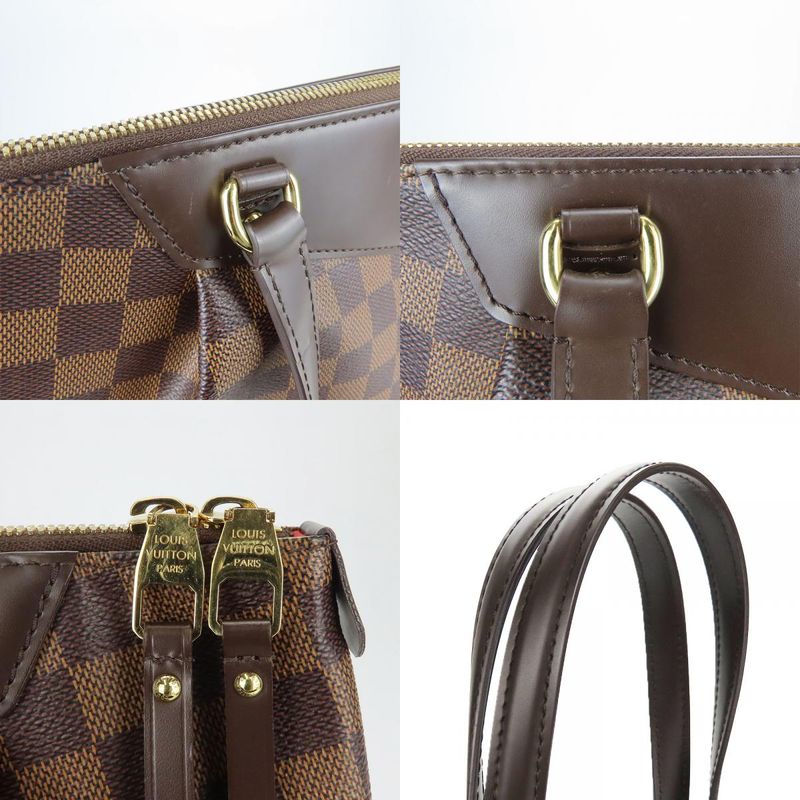 Louis Vuitton Tote Bag Westonminster PM Damier Leather Brown Daily Use — view 6
