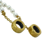 Christian Dior Airpods Holder Necklace Chain Logo Faux Pearl GP — view 3