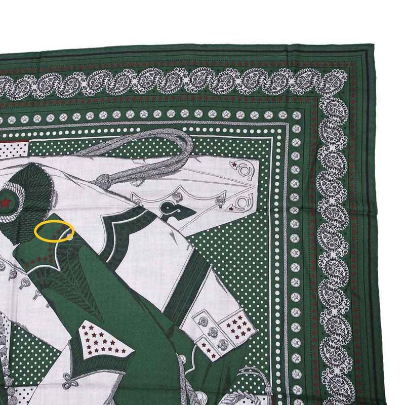 Hermes Carre 140 Scarf Zouaves Et Dragons Cashmere Silk Large Shawl — view 6