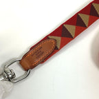 Hermes Lead Dog Medor Slim Canvas Leather Dark Irish Red — view 4